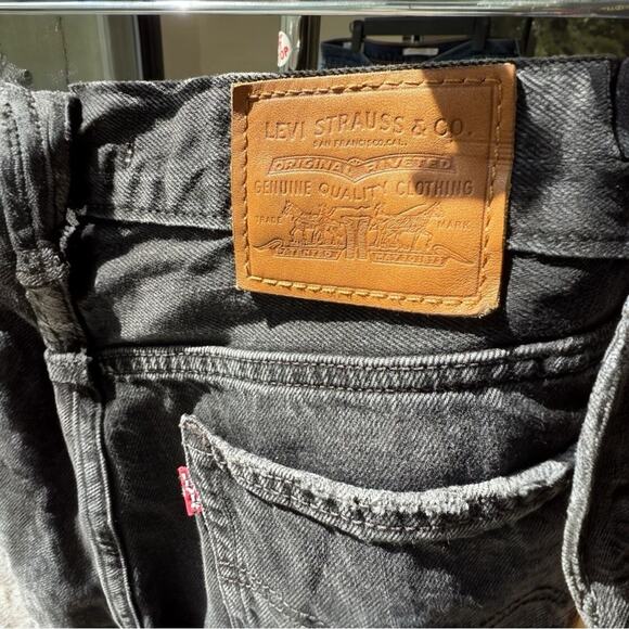 Levi's Wedgie Straight black distressed Jean Sz.23 Bikercore, grunge. - Picture 5 of 6